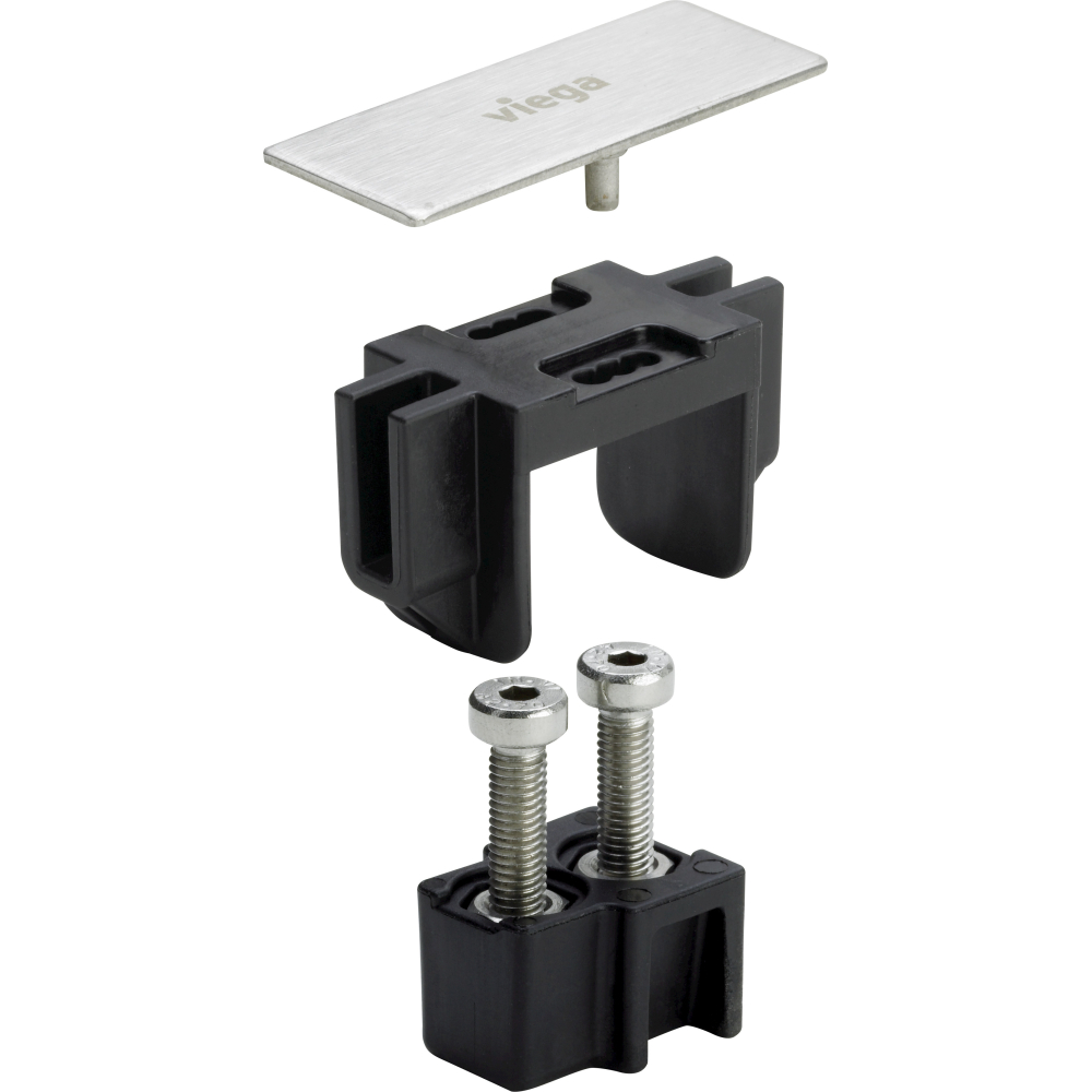 Viega Zubehörset Advantix 4965.50 in Edelstahl schwarz