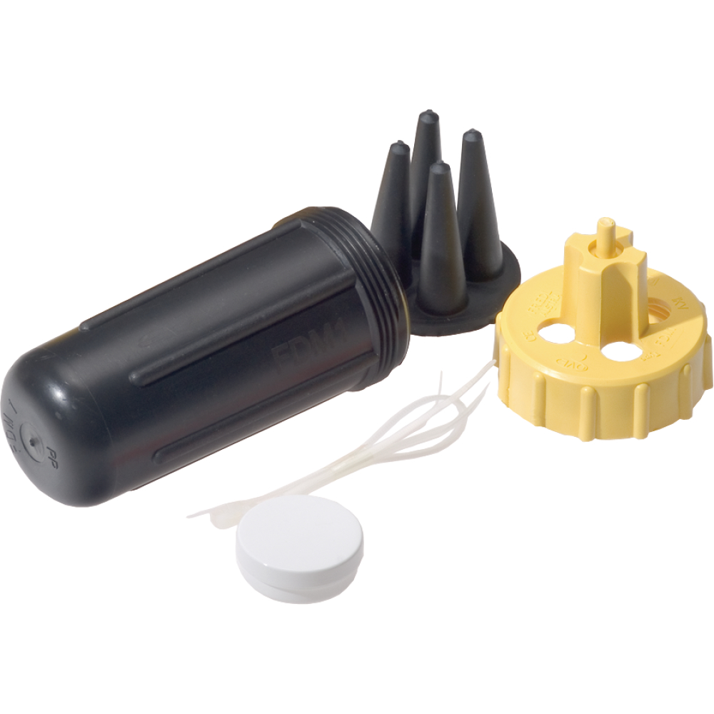 Dosenmuffe FDM 1 IP68 4 Ausgänge 6-14mm
