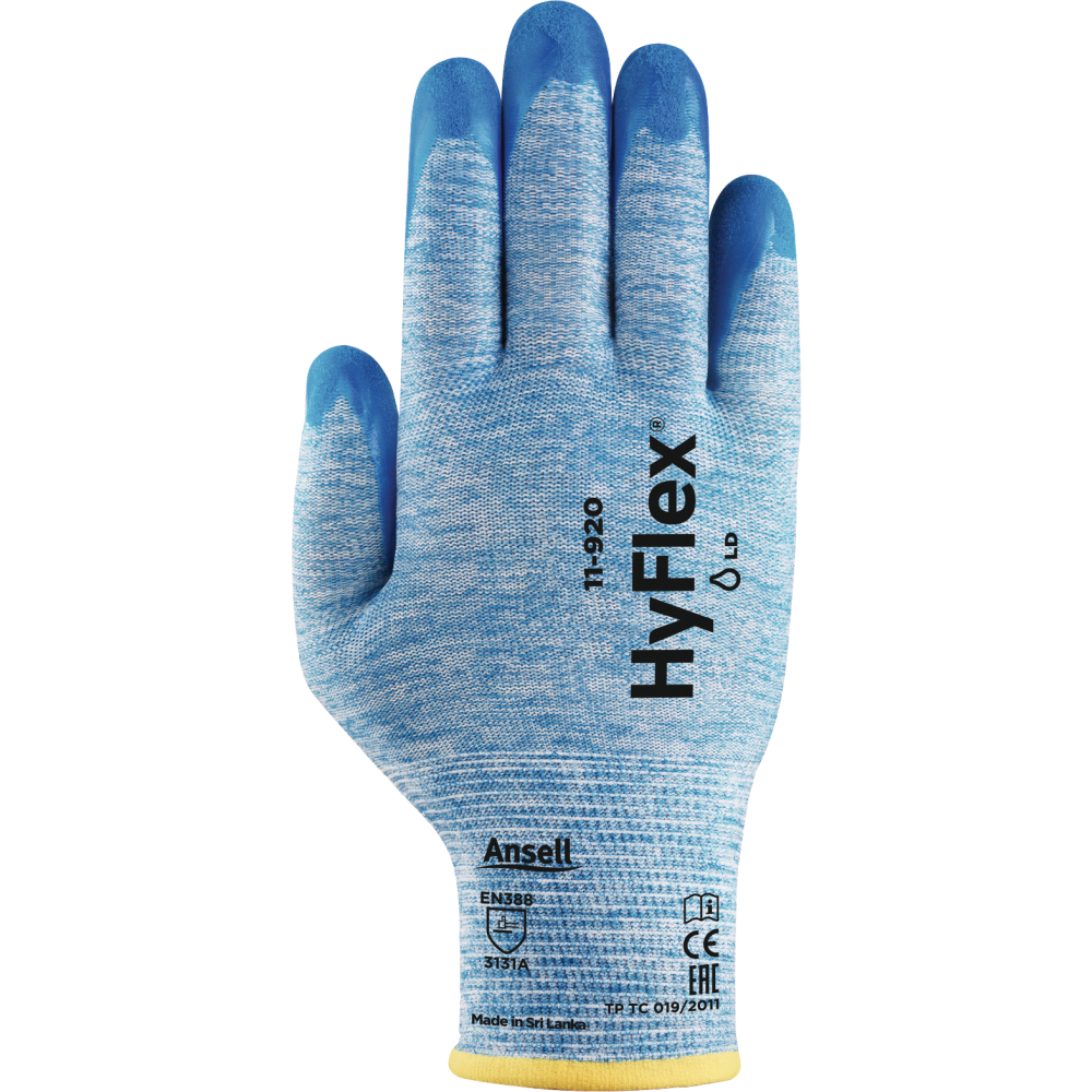 Ansell Industriehandschuh HyFlex® 11-920 blau Gr.11