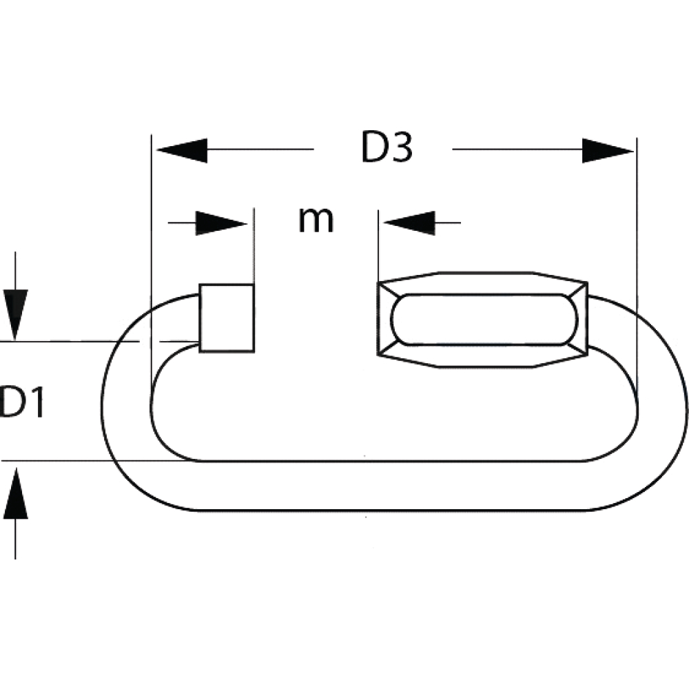 Notglied V4A 4mm