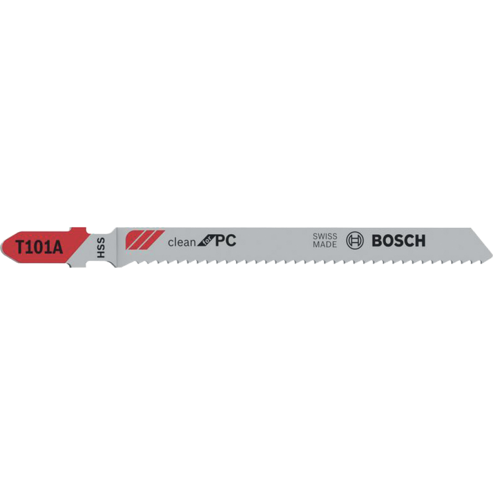 Bosch Stichsägeblatt T 101 A PRO Plastics PC clean 5 Sägeblätter