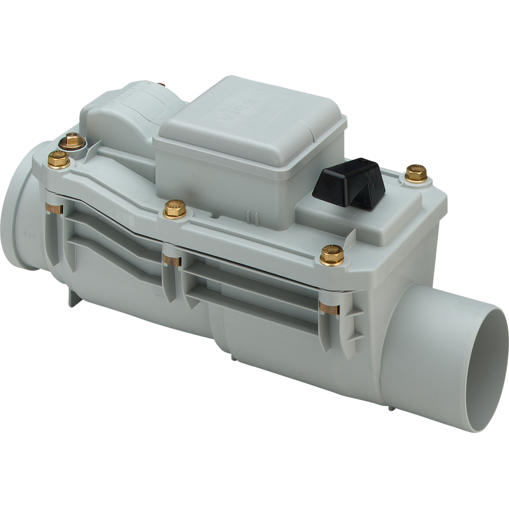 Viega Rückstausicherung 4987.2 in 150mm Kunststoff grau