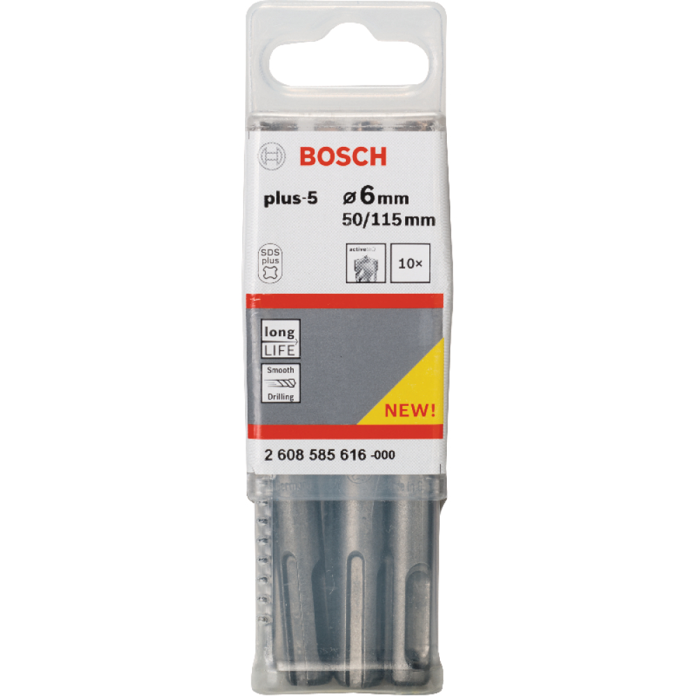 Hammerbohrer SDS-plus plus-5, 10-er Großpack