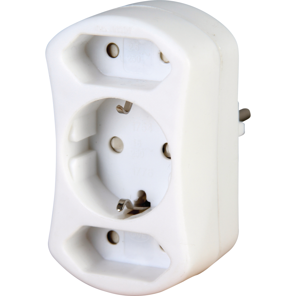 Europa- & Schuko-Adapter arktis-weiß