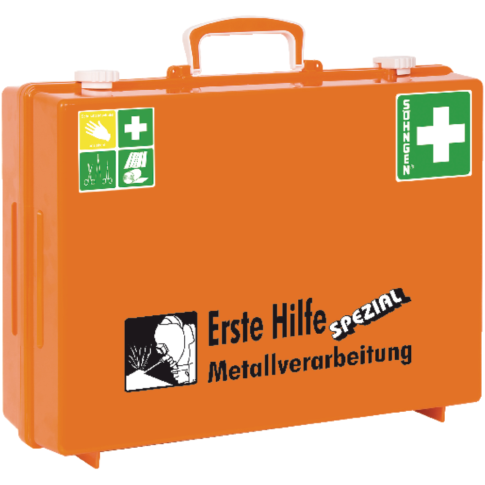 Söhngen Erste-Hilfe-Koffer MT-CD SPEZIAL Metallverarbeitung orange