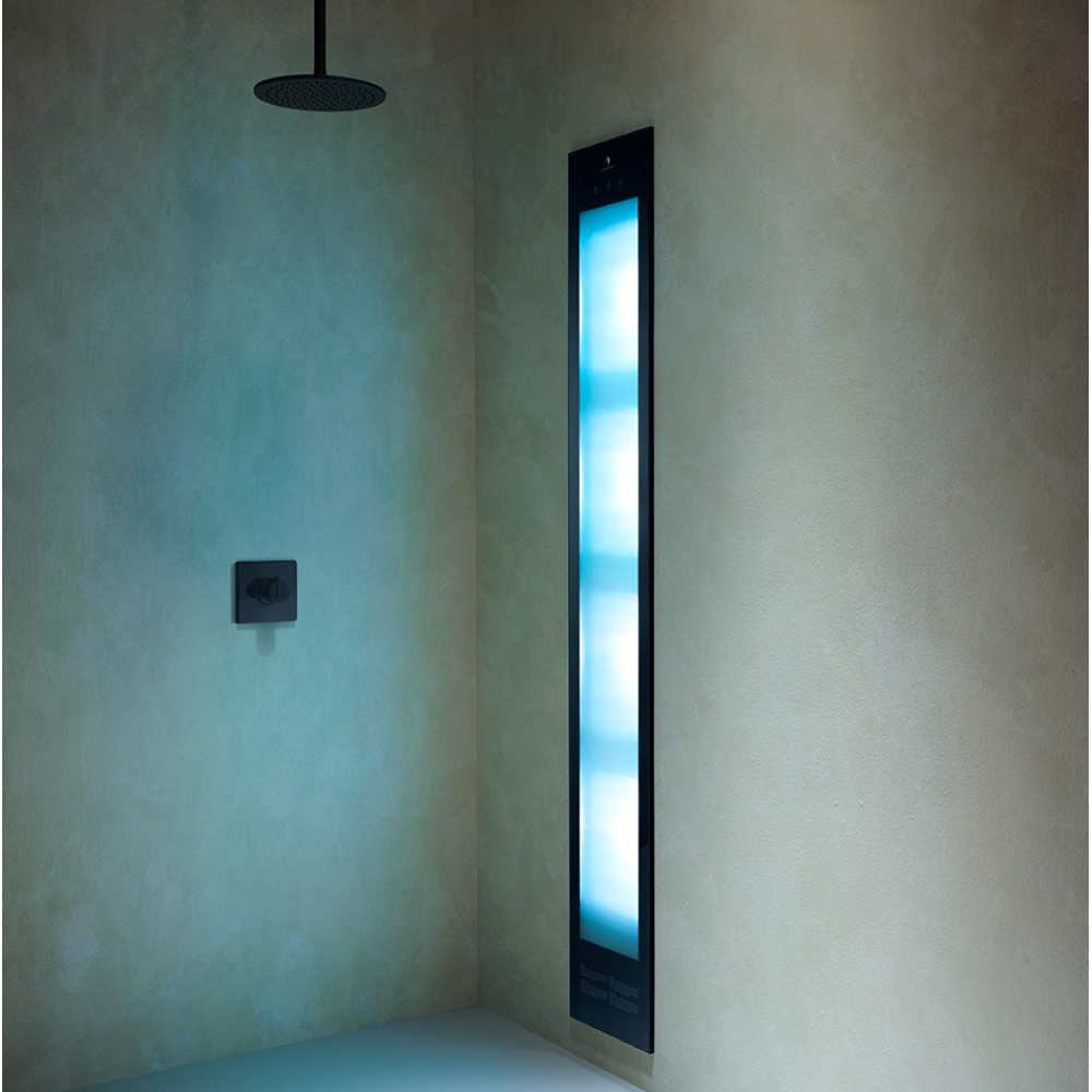 Sunshower Square Line Deluxe black IR + UV 320x1870x170mm (BxHxT)