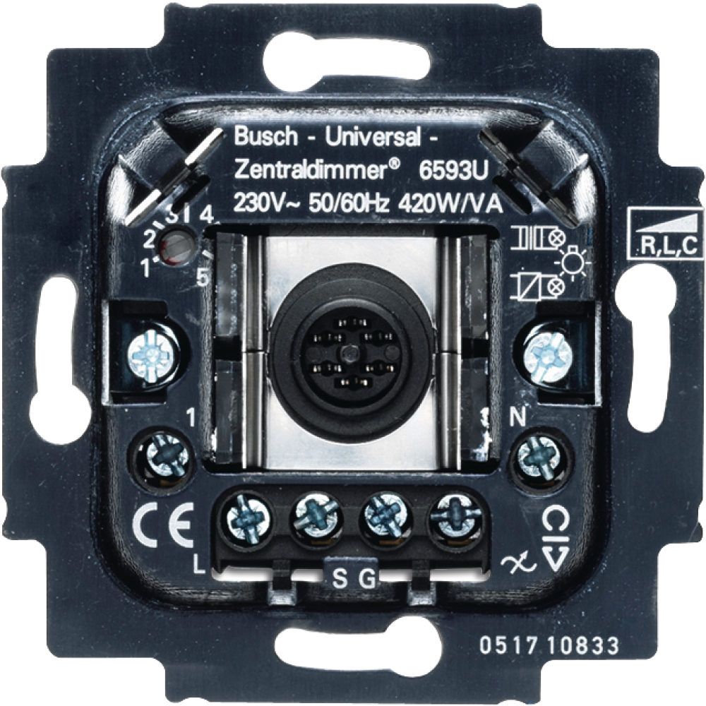 Universal-Zentraldimmer- Einsatz 6593U Busch-Jäger