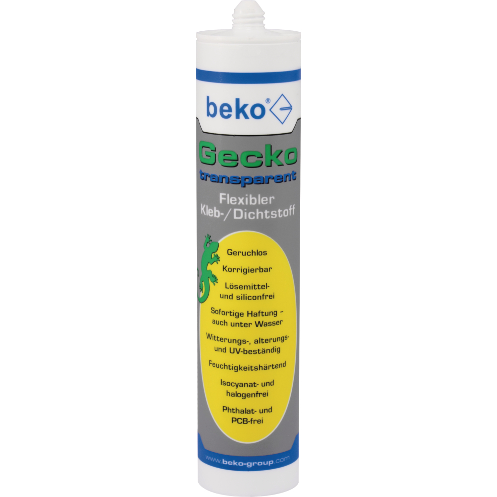 Beko Kleb- und Dichtstoff Gecko 290ml transparent