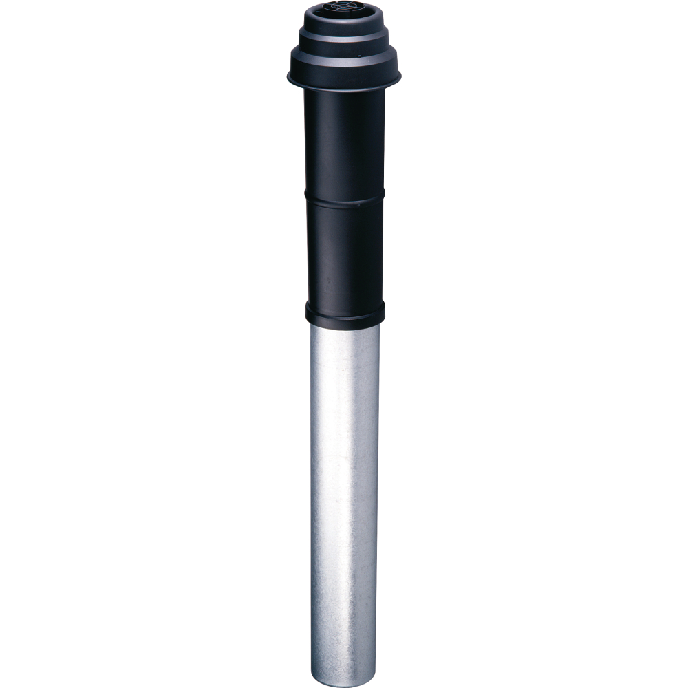 Luft-Abgasführung 80/125 1365mm senk.rot AZB 602/2