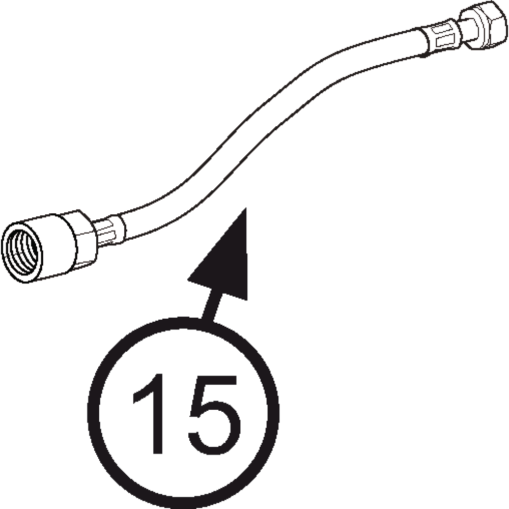 Ersatzteil FORMAT Tec Flexschlauch 3/8"x1/2" für UP-Spülkasten XS