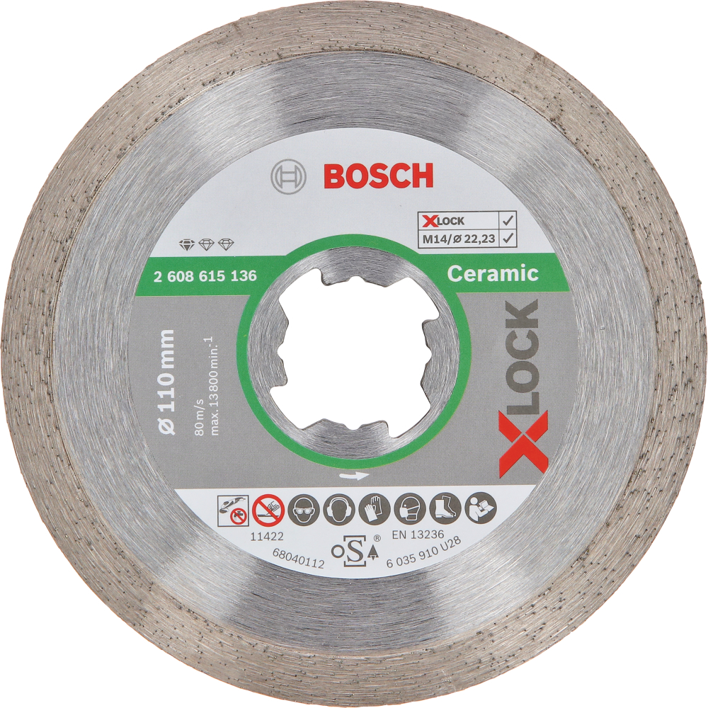 Bosch Diamantscheibe X-LOCK Standard for Ceramic 115x1,6x7x22mm