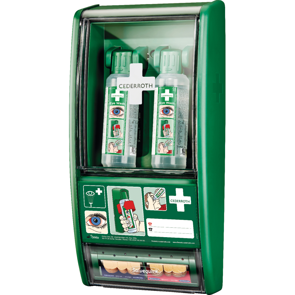 Cederroth Augenspülstation, inkl. 2 x 500ml Flaschen