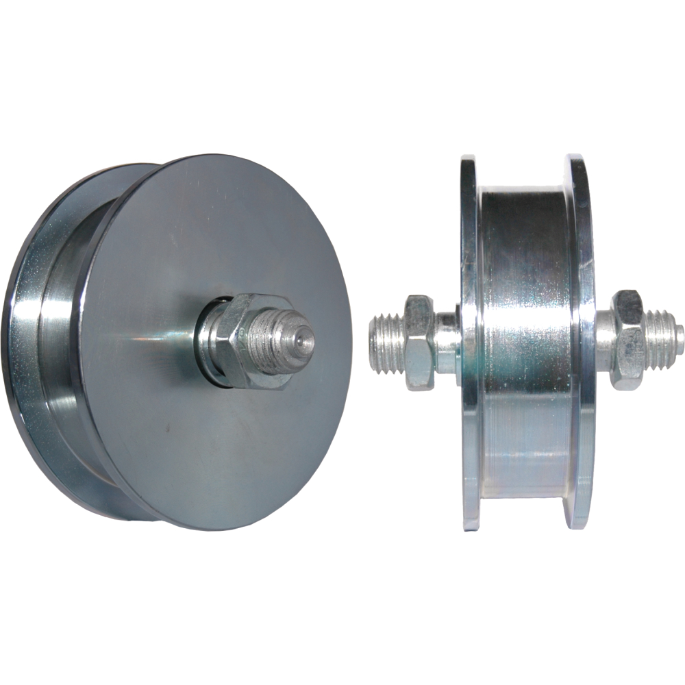 Laufrollen Rillenbreite 27 mm mit kantiger Nut