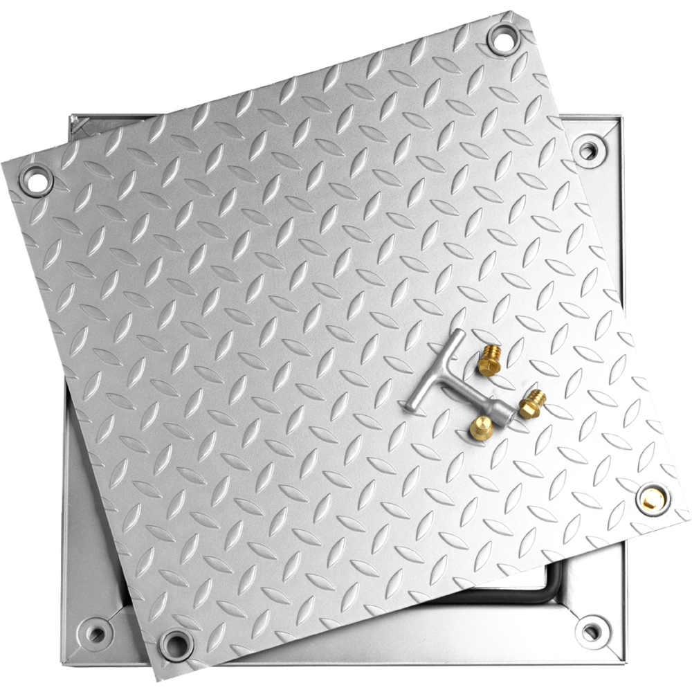 Schachtabdeckung 80x80cm verzinkt begehbar,tagwasser- und geruchdicht