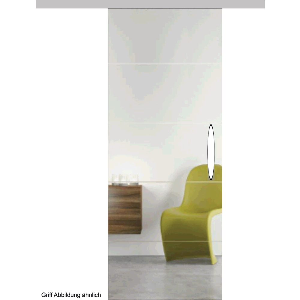 Ganzglasschiebetür-Set GS330 Motiv matt