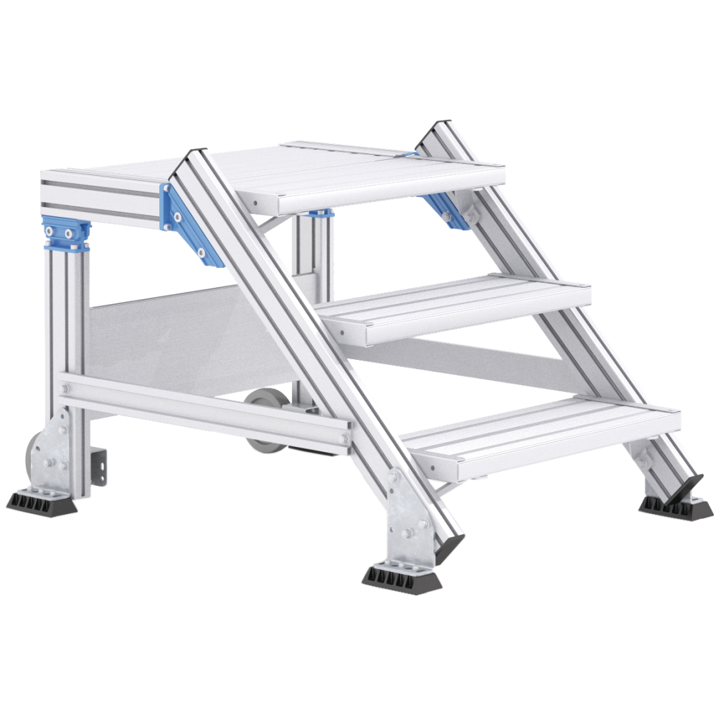 Treppenpodest Höhe 0,40m 2 Stufen Stufenbr. 1000mm
