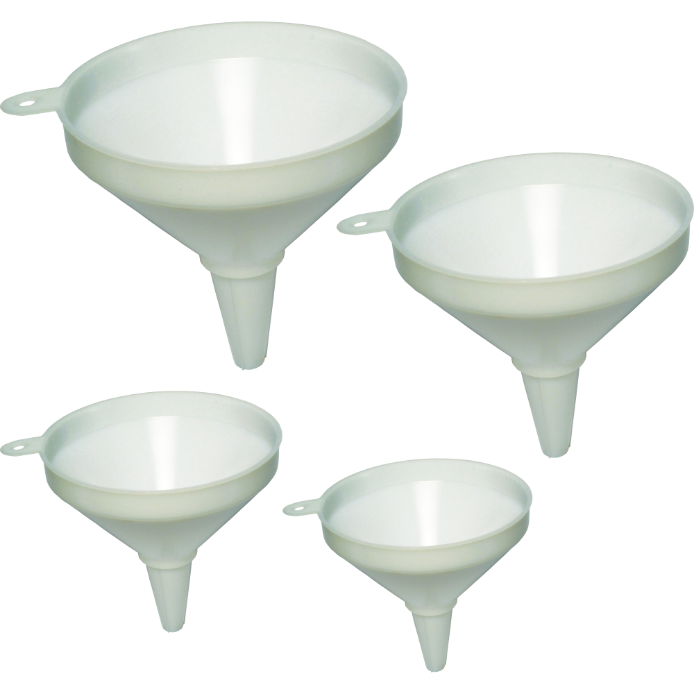 Trichter-Set PE weiss 4-tlg. 50/75/100/120mm