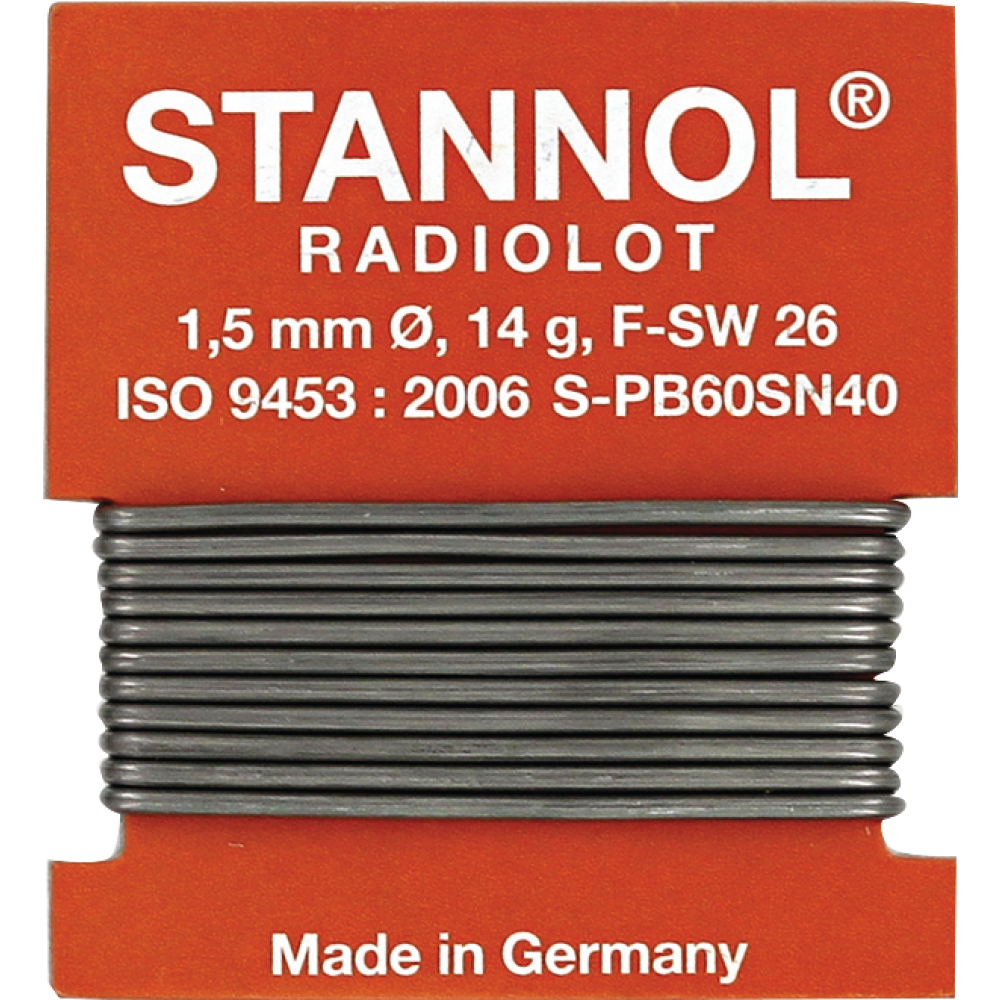 Stannol Radiolot 1,5mm 1m Wickel