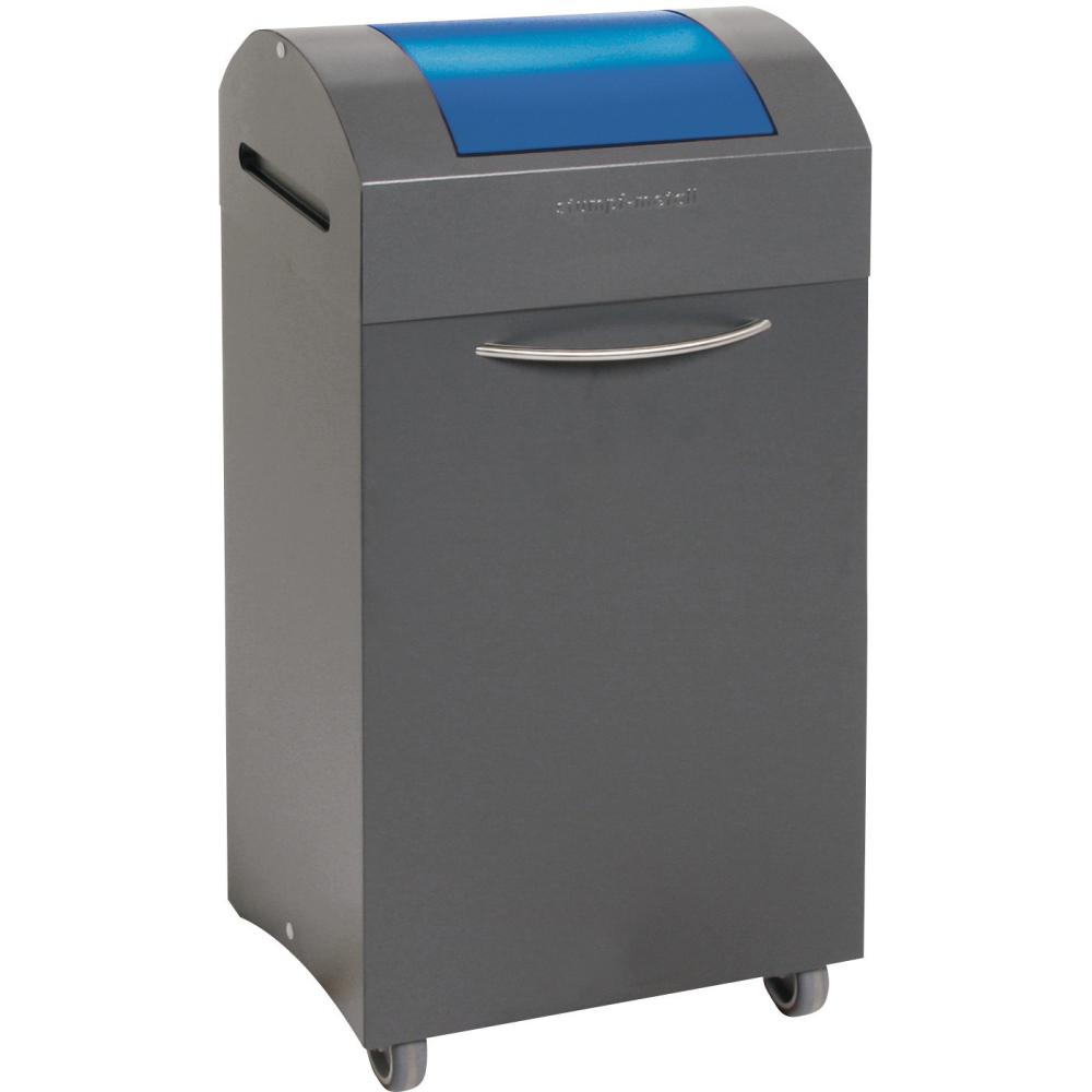 Wertstoffbeh. 45 l grau/blau, 685x380x320mm