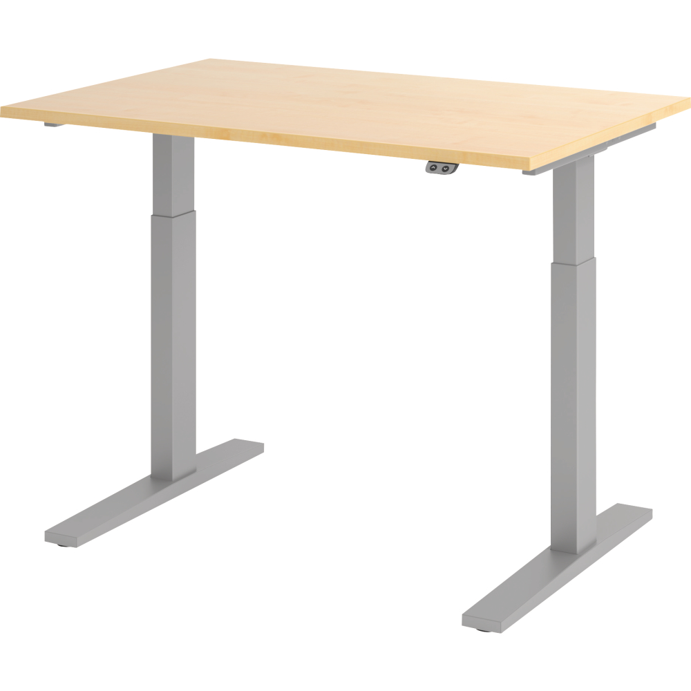 Schreibtisch XMKA16 160x80 cm Nussbaum, 25mm dick ABS-Dickkante