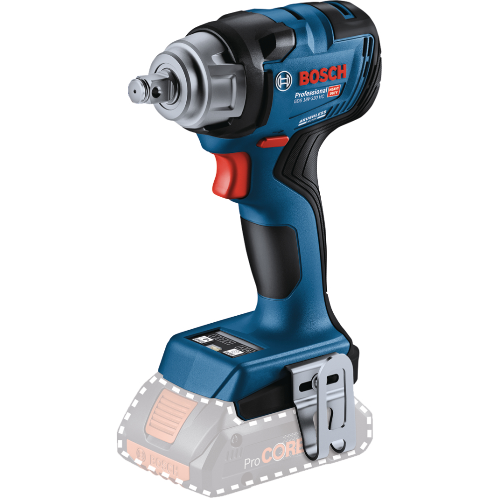 Bosch Akku-Drehschlagschrauber 18V c&g GDS 18 V-330 HC 1/2" 200/260/330Nm solo