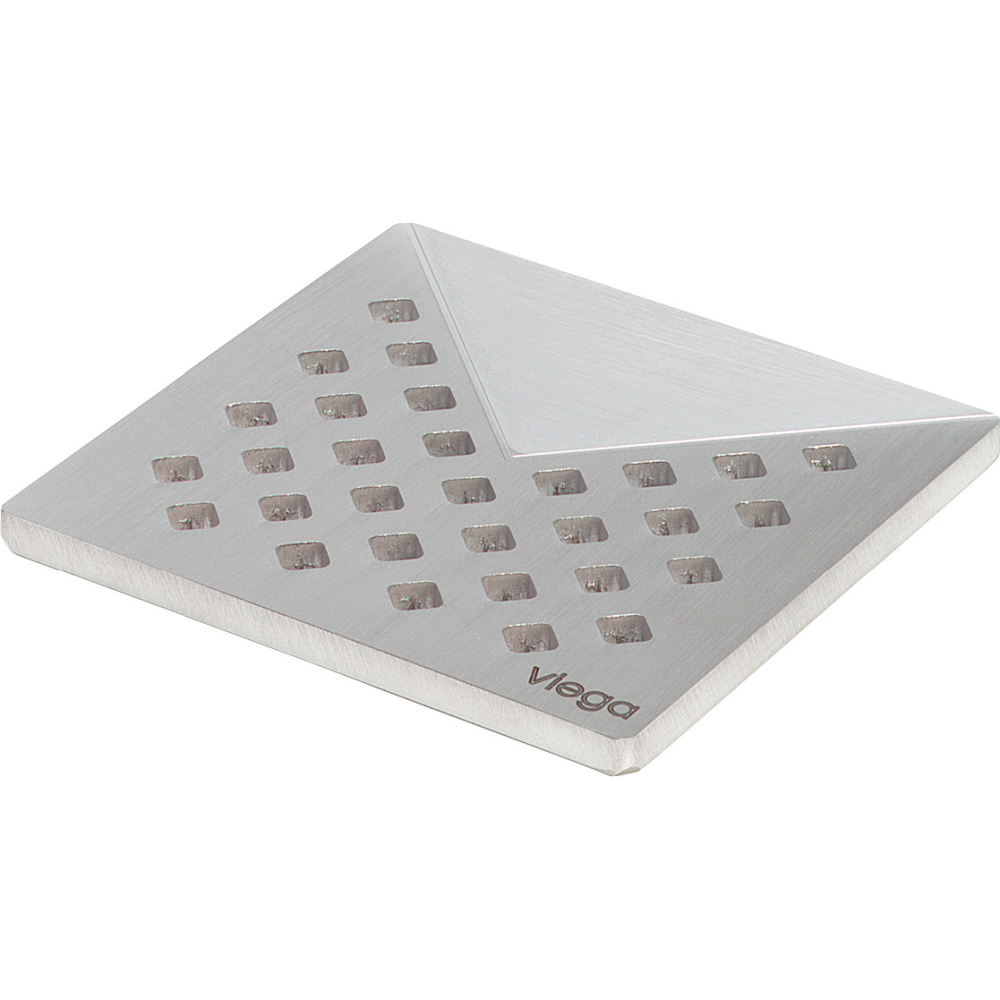 Viega Rost 4928.1 in 100x100mm Edelstahl matt-vernickelt