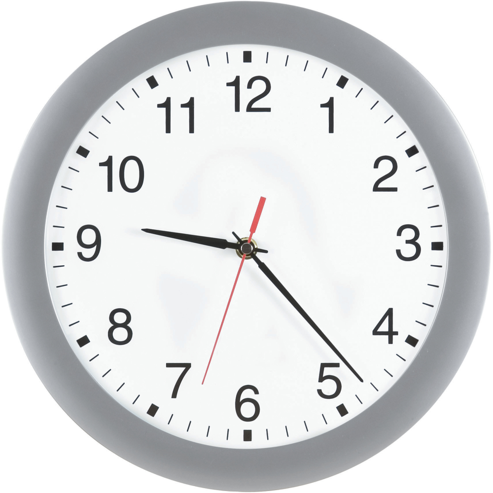 Quarz-Wanduhr D 300 mm Gehäuse si, Zahlen
