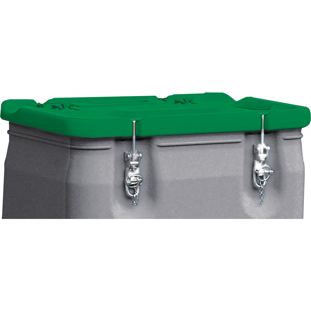 Mobil-Box 250 l Box grau / Deckel grün