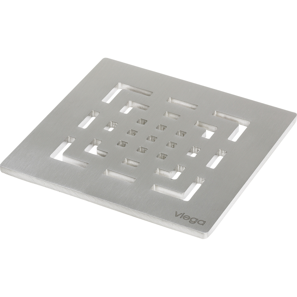 Viega Rost 4929.2 in 150x150mm Edelstahl matt-vernickelt