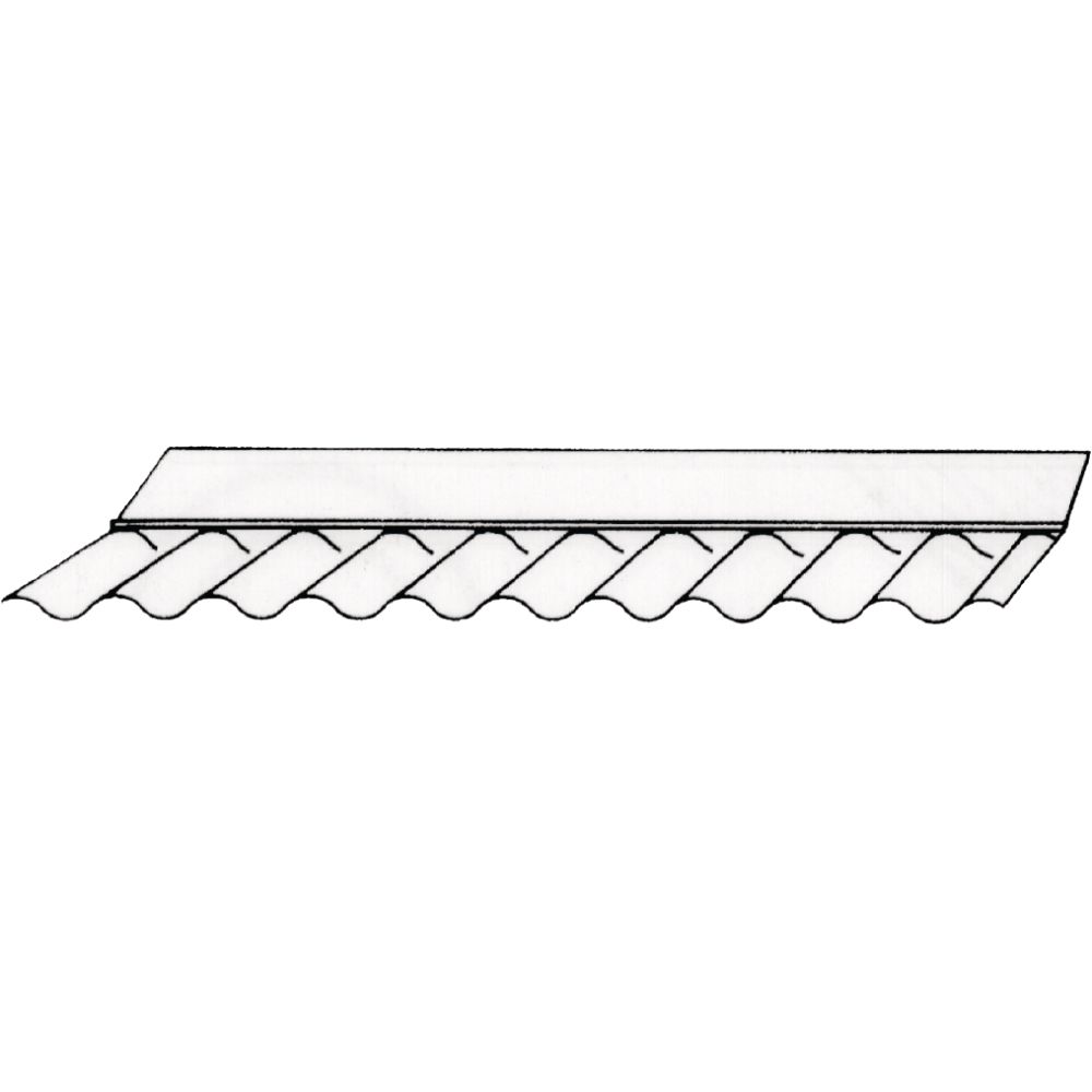 PLEXIGLAS®-Wandanschlußpr. SZ 76/18 Sinus farblos