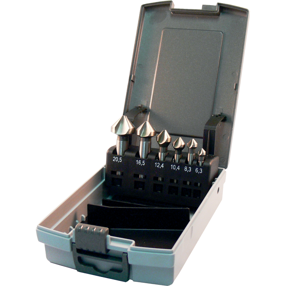 Kegel- u. Entgratsenker- satz HSS-G DIN 335C 6-tl.