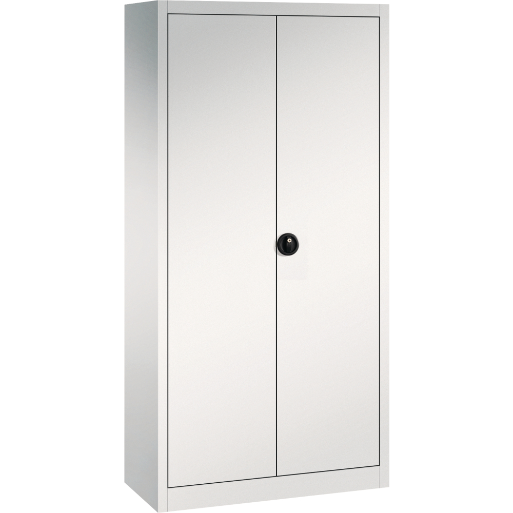Flügeltürenschrank FORUM 4 Böden, 70kg Traglast H1950xB930xT400mm RAL 7035/7035