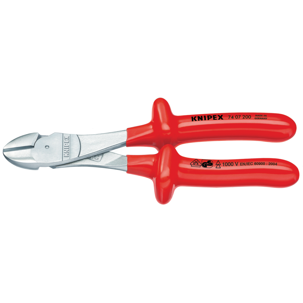 Kraft-Seitenschneider VDE tauchisoliert 200mm KNIPEX