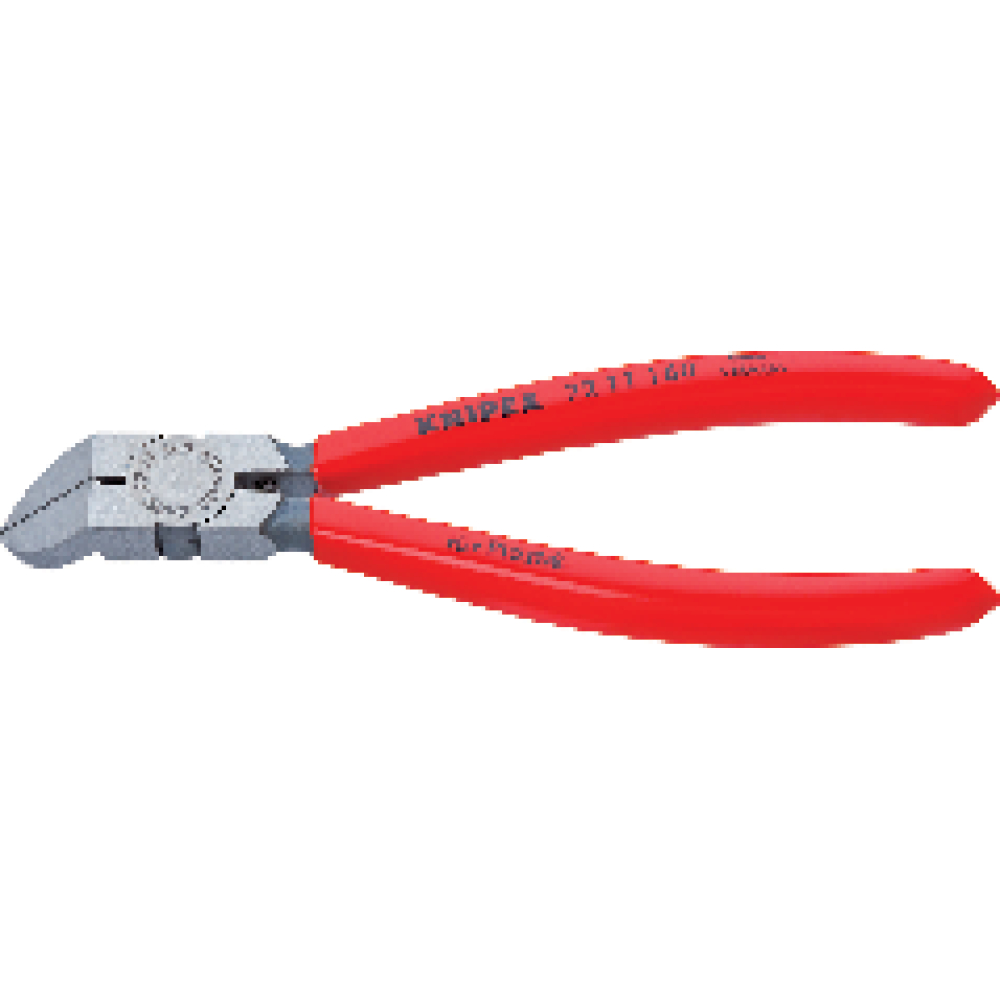 KNIPEX Seitenschneider für Kunststoff gewinkelt 45Grad 160mm