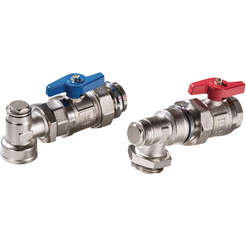 HK-Verteileranschl.set3.0 90° f.1" Verteiler