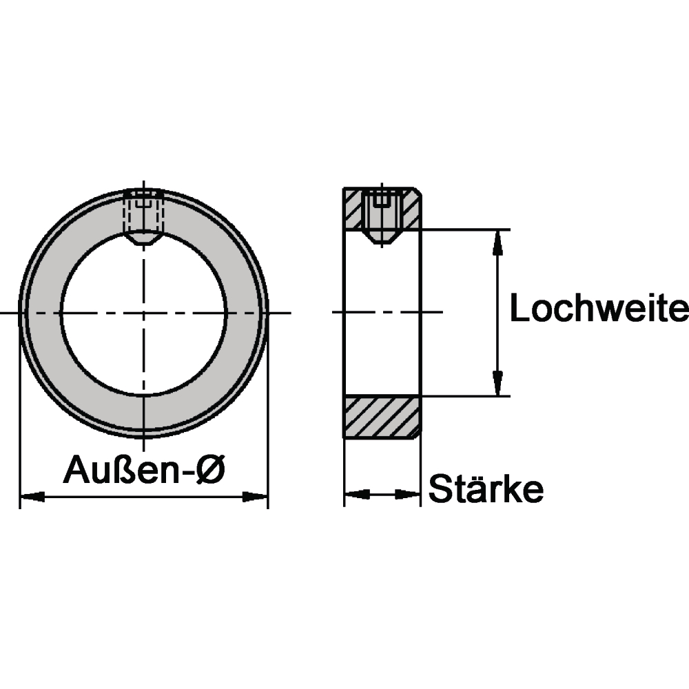 Stellringe DIN 705 blank