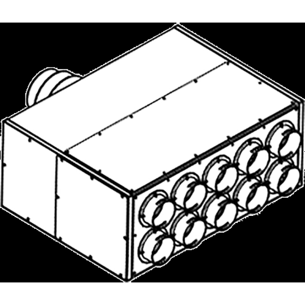Wolf UniAir Luftverteiler DN125 - 180 premium, silent-white (RAL9016), für CWL