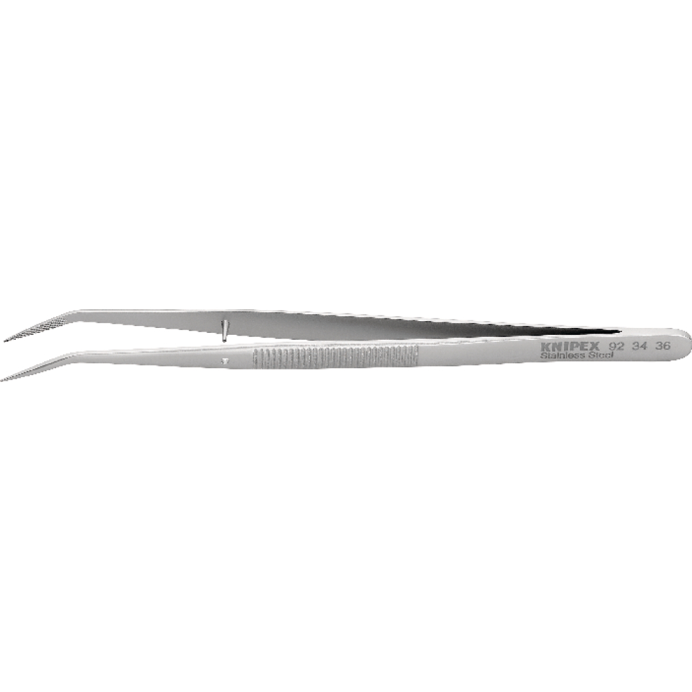 Pinzette Präzision vernickelt spitz gebogen 155mm
