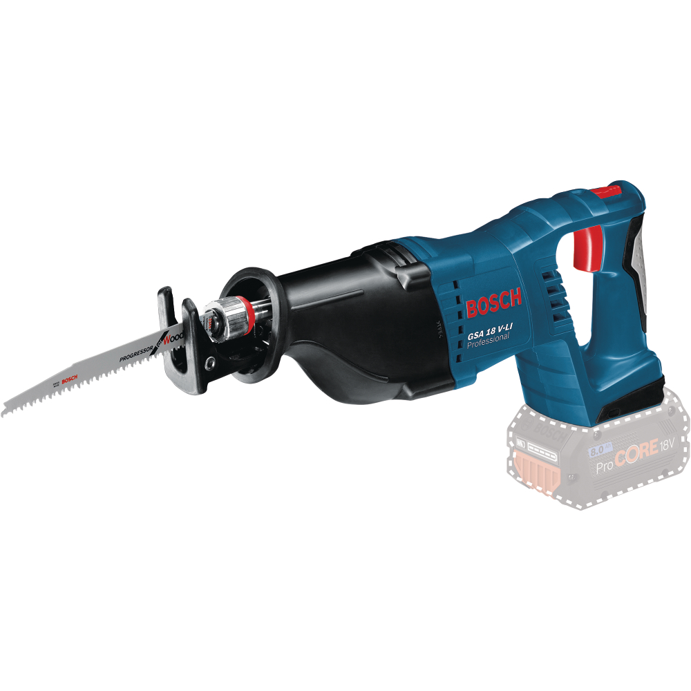 Bosch Akku-Säbelsäge 18V c&g GSA 18V-LI Hub 28 mm solo