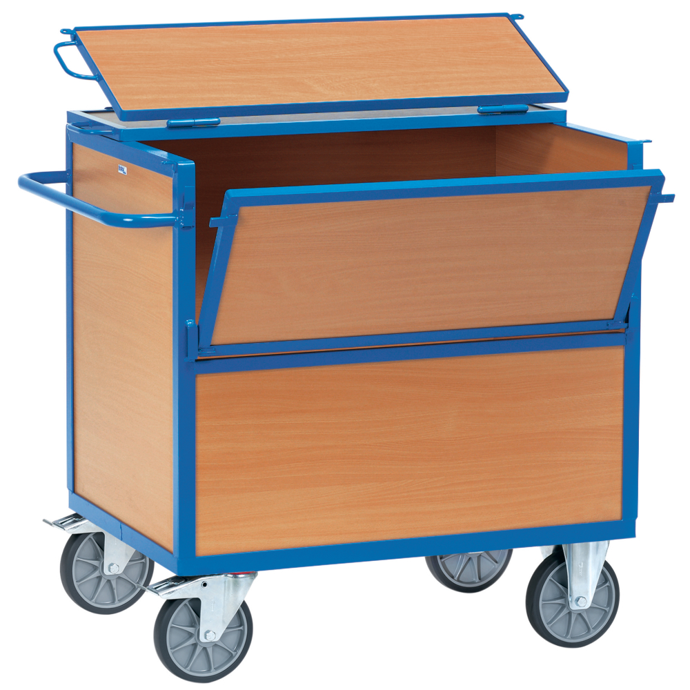 Holzkastenwagen 2853 1200x800mm m.Deckel