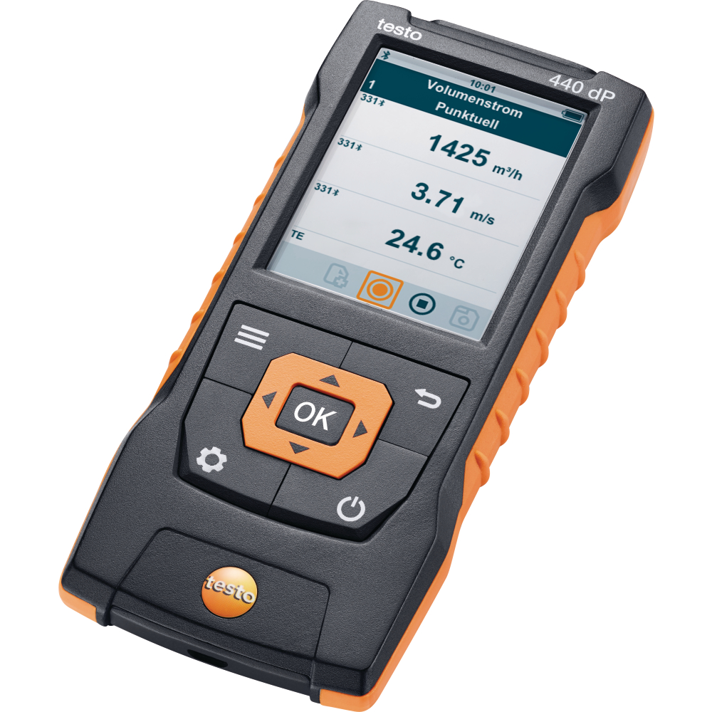 testo Klimamessgerät inkl. Differenzdrucksensor 440 delta P