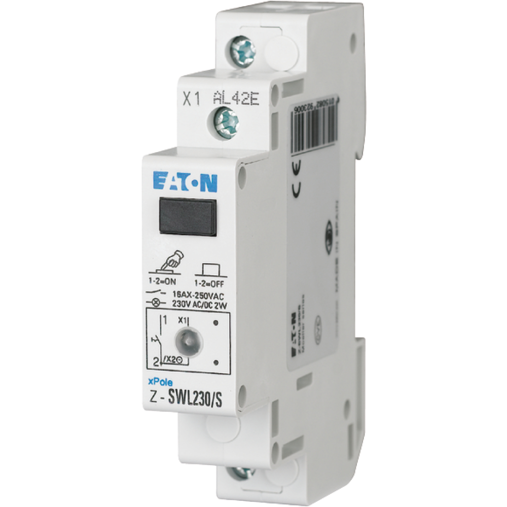 Eaton Schalter 16A 1-polig mit LED-Leuchte