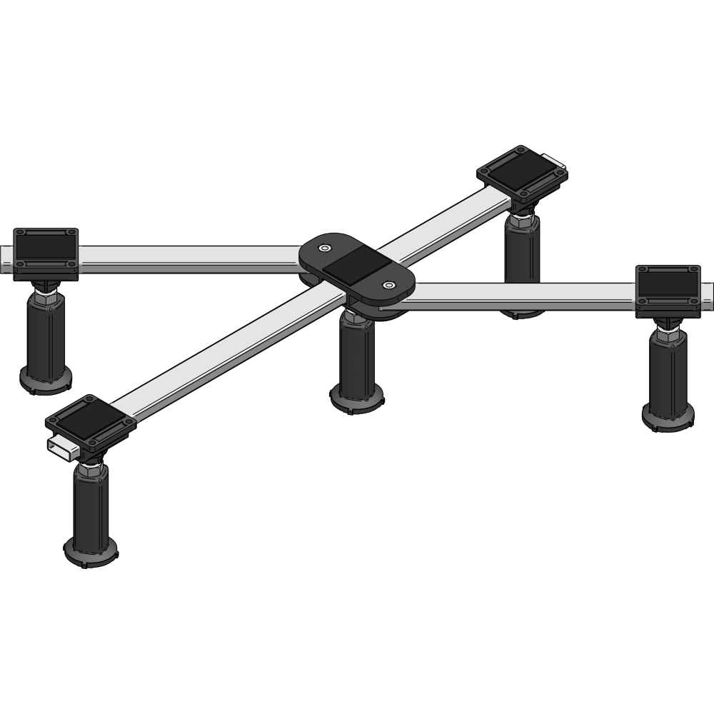 mabo Duschwannenfuß DWF BASIC für Duschwannen 70x70 bis 90x90 cm