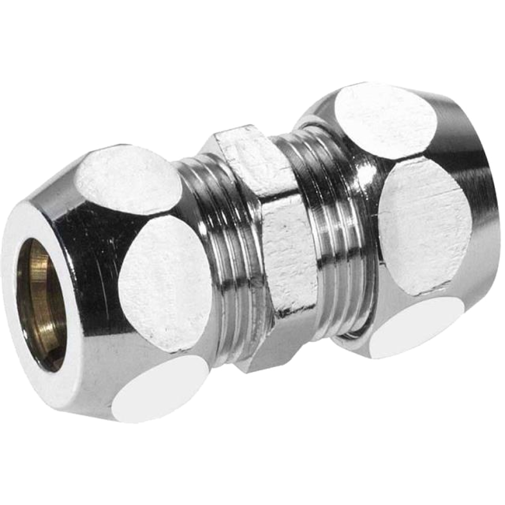 FORMAT Tec Gerade-Verschraubung 12 DN 15, 1/2"x12mm, verchromt