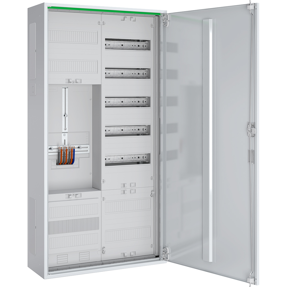 ABN Zählerschrank komplett 3-Punkt 1Z 1V 1APZ ABNRS207Z0011 550x1100x210mm IP44