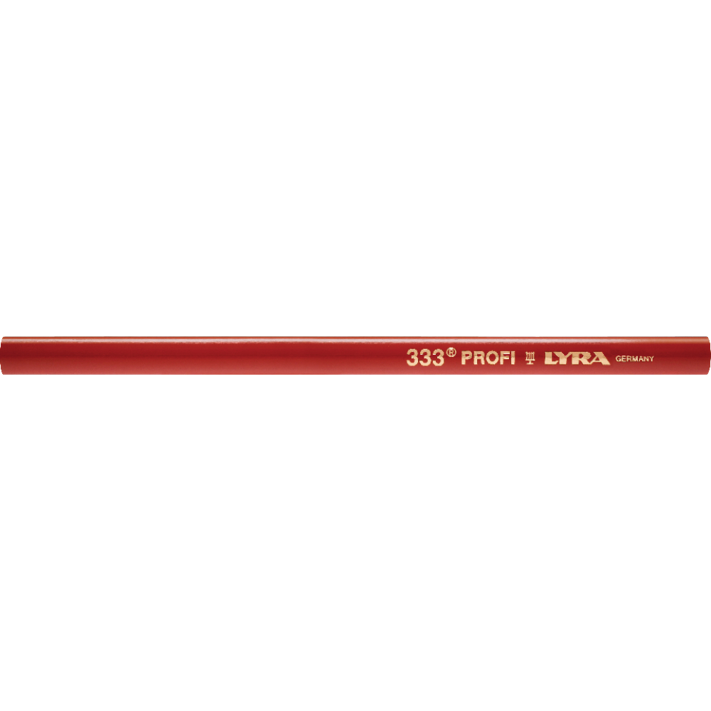 Zimmermanns-Bleistift 333 oval rot 18cm LYRA