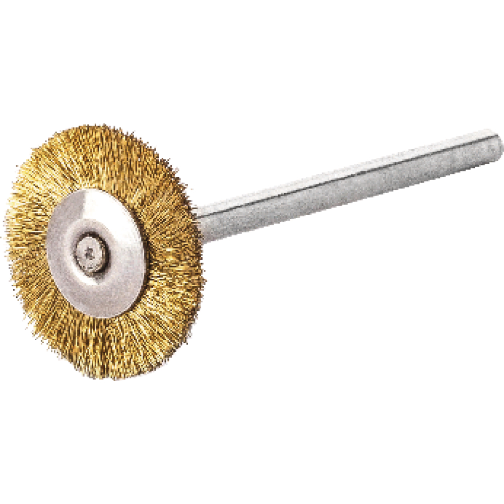 Lessmann Miniatur-Rundbürste Messing gewellt 19x0,1mm