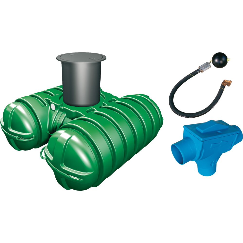 Regenwasserpaket 3500l Haustechnik 1 o. Pumpenm.