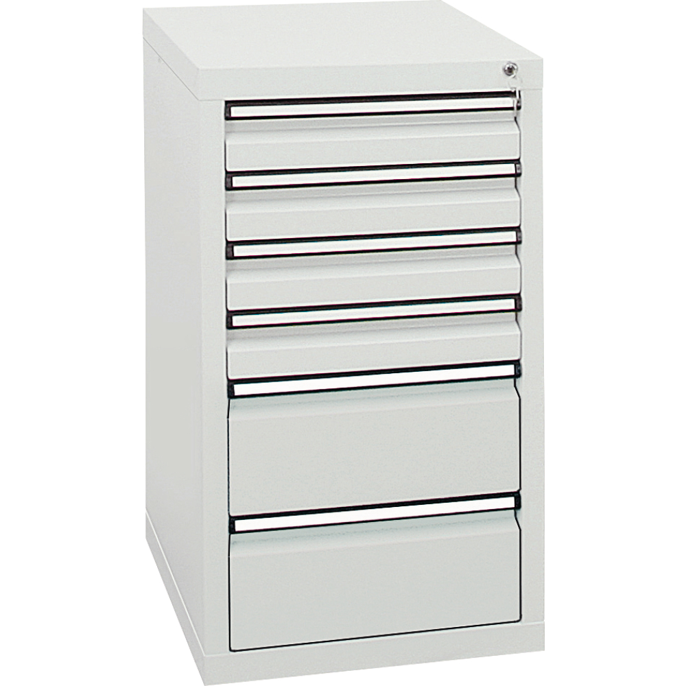 Schubladenschrank STS 410 RAL 7035/7016 4x100 2x200mm