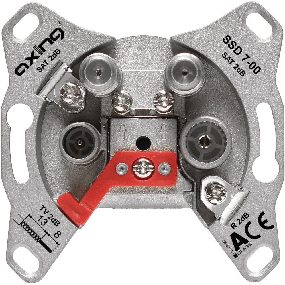 Einzel- u. Stichleitungs- dose SSD 7-00 SAT 4-Loch